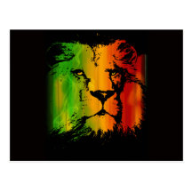 Rasta Lion Post Card