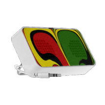 Rasta Patterned Speakers
