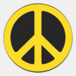 Rasta Peace Round Stickers