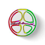 Rasta Peace Sign Pin