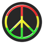Rasta Peace Stickers