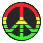 Rasta Peace Sticker