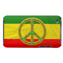 Rasta Peace Symbol iPod Touch Cases