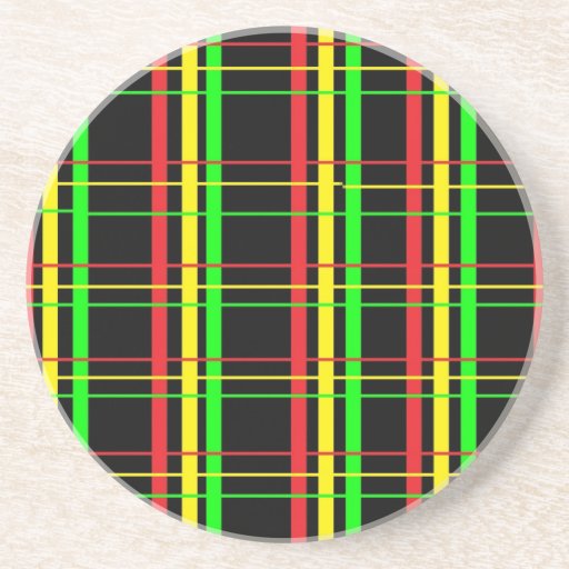 Rasta Plaid Coasters