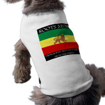 Rasta - Roots Music Ethiopia Flag Lion of Judah Dog Clothing