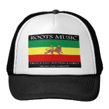 Rasta - Roots Music Ethiopia Flag Lion of Judah Mesh Hat