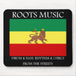 Rasta - Roots Music Ethiopia Flag Lion of Judah Mouse Pad