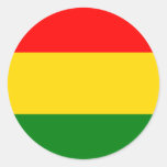 Rasta Round Sticker