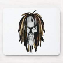 Rasta Skull Mouse Pad