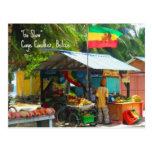 Rasta Veggie Stand n Caye Caulker, Belize Postcard