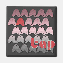 Rat-a-tat Taps Fridge Magnet