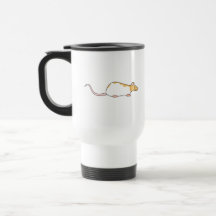 Rat d'animal familier. Cannelle et blanc, varié à  Mugs