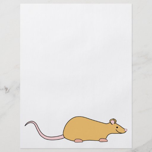 Rat d'animal familier de couleur de cannelle prospectus customisé