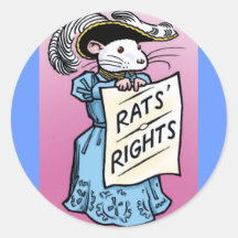 Rat de Sufragette ! Adhésifs Ronds