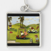 Rat Race 2 At The Golf Course Key Chains