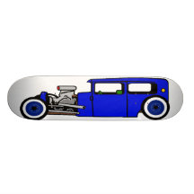 RAT ROD 2 WHITE BACK SKATE BOARD DECKS
