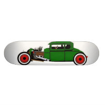 RAT ROD WHITE BACK SKATEBOARDS