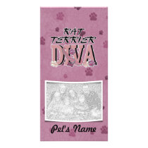 Rat Terrier DIVA Custom Photo Card