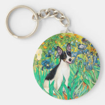 Rat Terrier - Irises Keychains