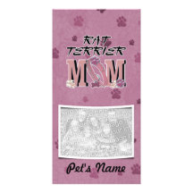 Rat Terrier MOM Custom Photo Card