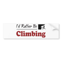 Rather Be Climbing Bumper Sticker