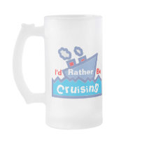 Rather be Cruising frosted mug