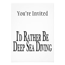 Rather Be Deep Sea Diving Personalized Announcement