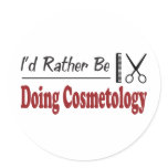 Rather Be Doing Cosmetology stickers