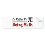 Rather Be Doing Math bumper stickers