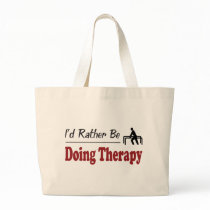 Rather Be Doing Therapy Canvas Bags