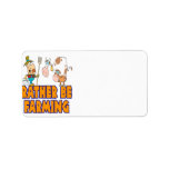 rather be farming cute cartoon farmer and cows personalized address labels