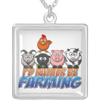 Rather Be Farming Online Gaming  Necklace