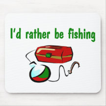 Rather be fishing mousepad
