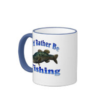 Rather Be Fishing Coffee Mugs
