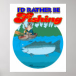 Rather be fishing poster