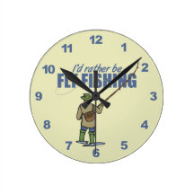 Rather Be Fly Fishing Wallclock
