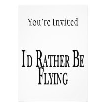 Rather Be Flying Personalized Announcements