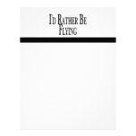 Rather Be Flying Personalized Letterhead