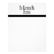 Rather Be Flying Personalized Letterhead