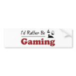 Rather Be Gaming Bumper Stickers