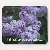Rather Be Gardening Lilac Flowers Mousepad
