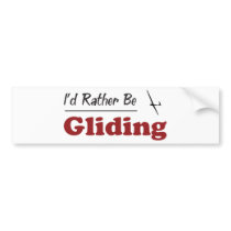 Rather Be Gliding Bumper Sticker