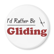 Rather Be Gliding Fridge Magnets