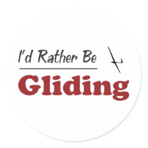 Rather Be Gliding Stickers