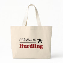 Rather Be Hurdling Tote Bags