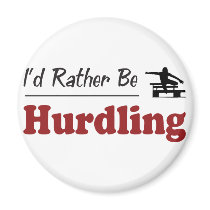 Rather Be Hurdling Fridge Magnets