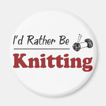 Rather Be Knitting Fridge Magnets