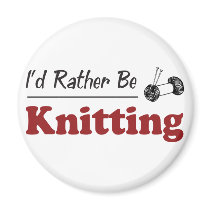 Rather Be Knitting Fridge Magnets