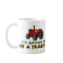 Rather Be On A Tractor Mugs