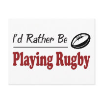 Rather Be Playing Rugby Postcards